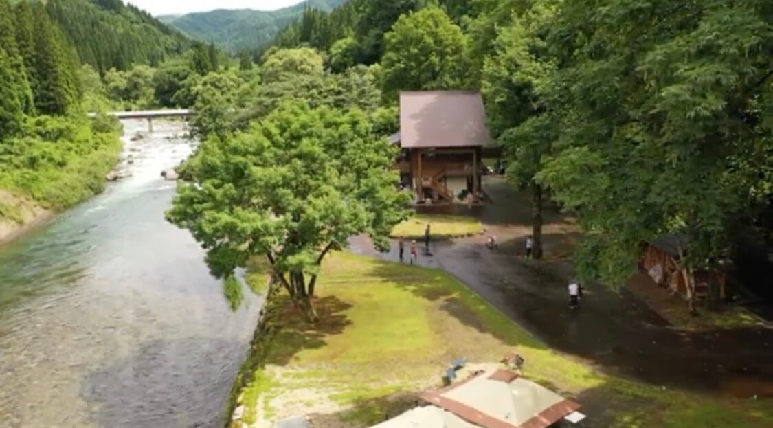 貸し切りの様子（管理棟向き）