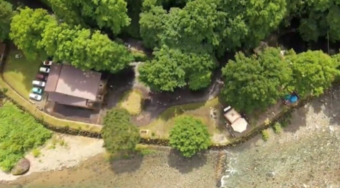 貸し切りの様子（上空）