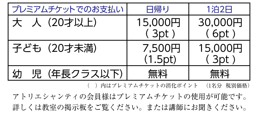 プレミアムチケット